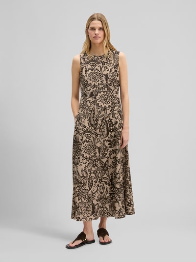 Marc O'Polo Freizeitkleid aus Viskose Mittelbraun 1