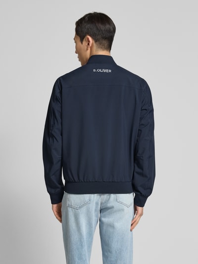 s.Oliver RED LABEL Regular Fit Blouson mit Stehkragen Dunkelblau 5