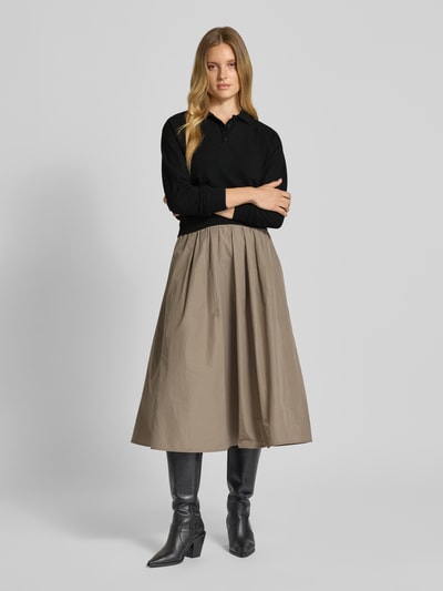 OPUS Gebreide pullover met polokraag, model 'Geigi' Zwart - 1