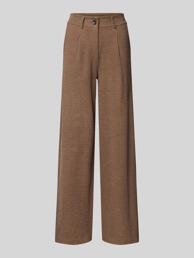 Soyaconcept Stoffen broek met achterzak, model 'VINJA' Chocoladebruin - 2