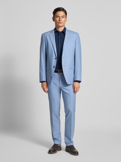 ETERNA Regular fit vrijetijdsoverhemd met kentkraag, model 'Kent' Marineblauw - 1