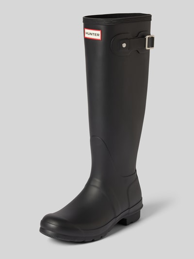 Hunter Gummistiefel mit Label-Badge Black 1