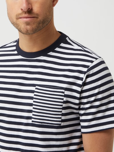 Nowadays T-shirt met borstzak  Donkerblauw - 3