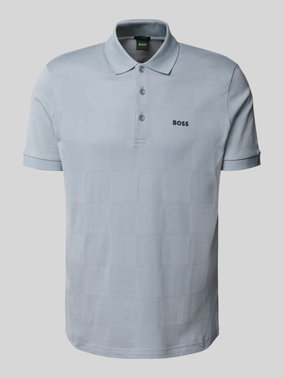 BOSS Green Regular Fit Poloshirt aus reiner Baumwolle Dunkelgrau 2