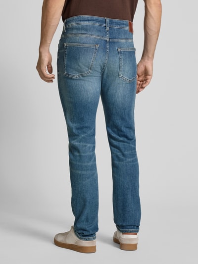 BOSS Orange Slim Fit Jeans aus Baumwoll-Mix Modell 'DELAWARE' Bleu 5