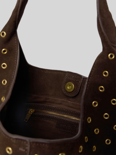 Mango Shopper mit Nieten Modell 'belinda' Dunkelbraun 5