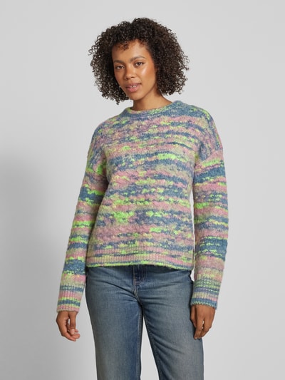 Jake*s Collection Gebreide pullover met ronde hals Felroze - 4