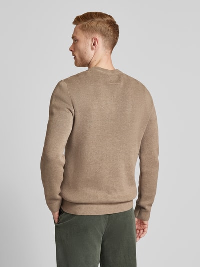 Jack & Jones Premium Sweter z dzianiny ze stójką model ‘MILANO’ Beżowy 5