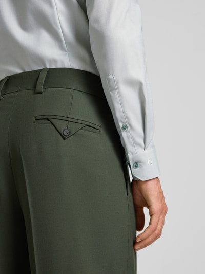 OLYMP No. Six Super slim fit zakelijk overhemd met kentkraag Zilver - 3