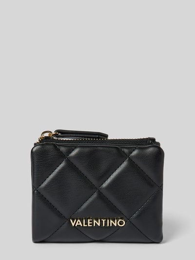 VALENTINO BAGS Portemonnaie mit Ziernähten Modell 'OCARINA' Black 1