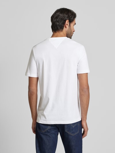 Tommy Hilfiger T-Shirt mit Label-Print Weiss 5