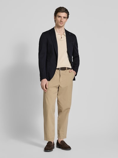 JOOP! Collection Slim Fit 2-Knopf-Sakko mit Reverskragen Modell 'Hoverest' Marine 1