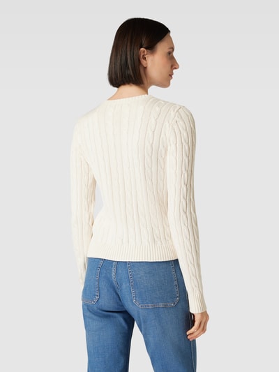 Lauren Ralph Lauren Strickjacke mit Knopfleiste Modell 'RALHAN' Offwhite 5