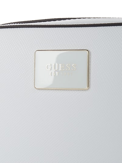 Guess Crossbody Bag mit Logo-Applikation Weiss 3