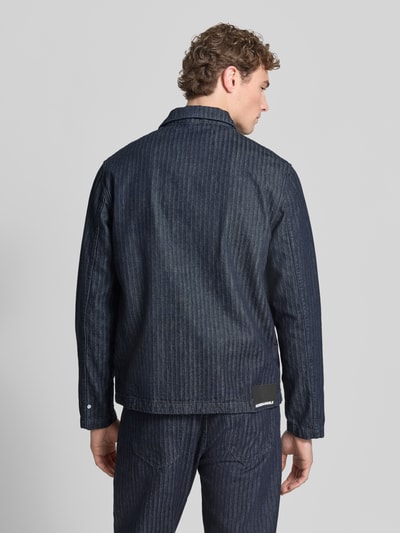 ARMEDANGELS Kurtka jeansowa o kroju relaxed fit z czystej bawełny ekologicznej Model 'HERRINGBONE' Granatowy 5