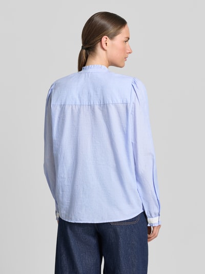 MANGO Bluse mit Rüschenärmeln Modell 'LEONINE' Hellblau 5
