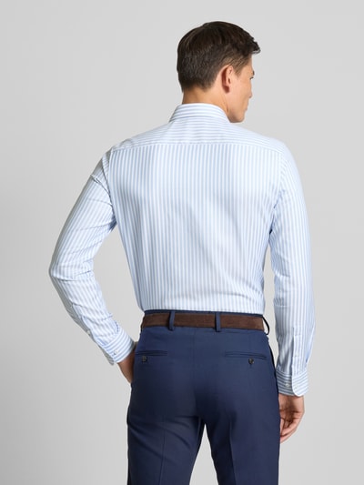 Eterna Slim Fit Business-Hemd mit Kentkragen Bleu 5