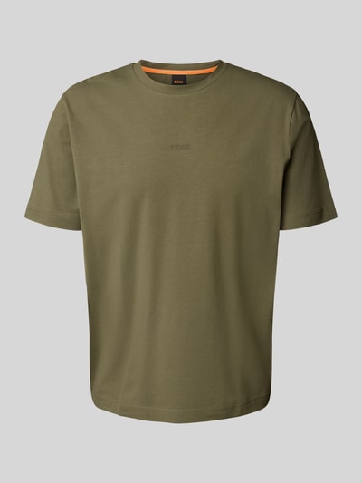 BOSS Orange Regular Fit T-Shirt aus Baumwoll-Mix Khaki 2
