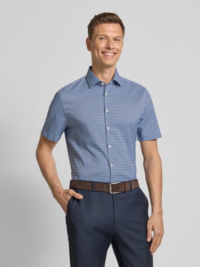 Jake*s Slim Fit Business-Hemd mit 1/2-Arm Bleu 4