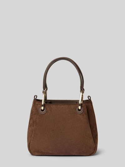 Productfoto, Henkeltasche met leer-aandeel model 'Orin 2.0 S_Tote Mini' van HUGO, dames handtas in bruin, gladde textuur