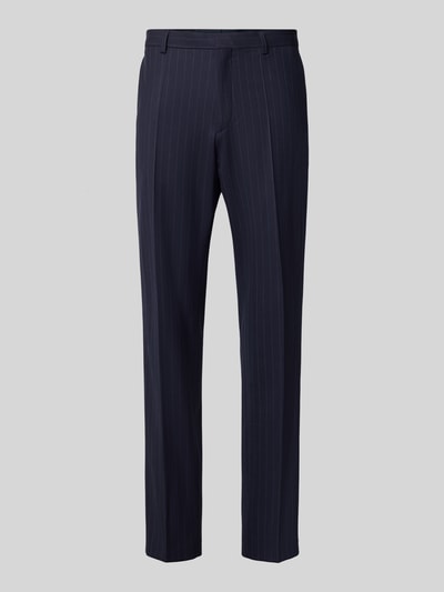 BOSS Regular Fit Anzughose mit Schurwoll-Anteil Modell 'Leon' Marine 1