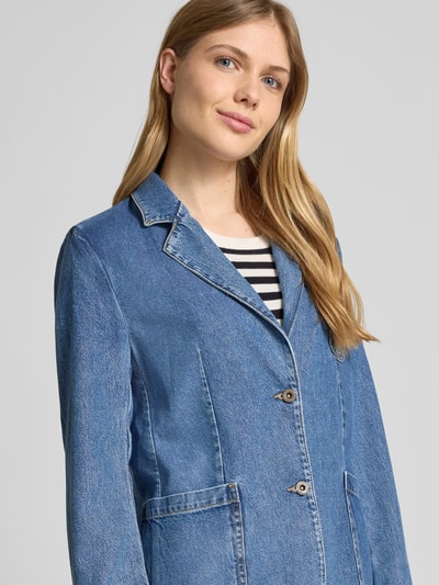 Marc O'Polo Oversized Jeansblazer aus Lyocell-Baumwoll-Mix Blau Melange 3