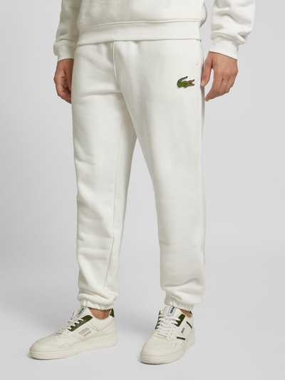 Lacoste Sweatpants met logopatch Wit - 4