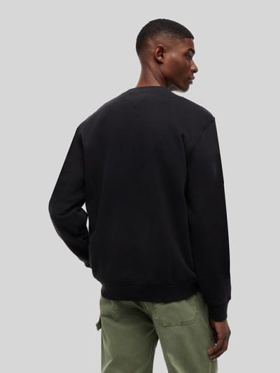 Tommy Jeans Bluza dresowa z czystej bawełny, krój regular fit Czarny 5