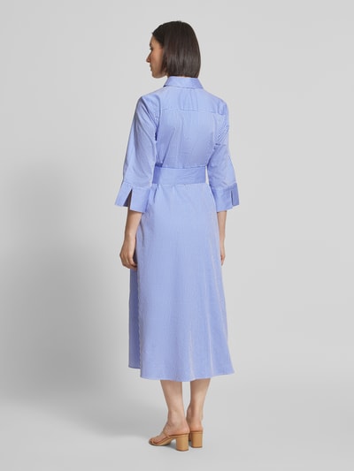 Christian Berg Woman Hemdblusenkleid mit Bindegürtel und Knopfleiste Bleu 5