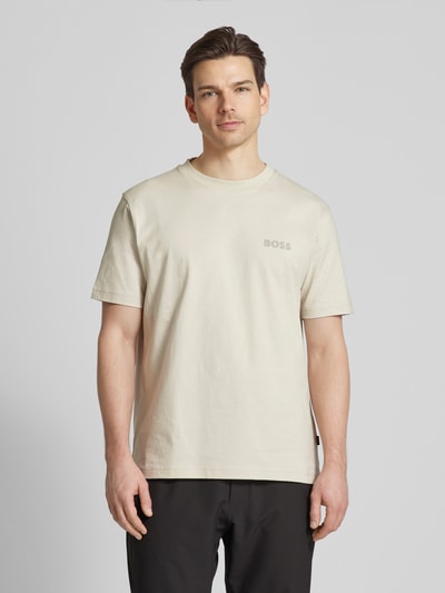 BOSS Orange T-Shirt mit Label-Print Modell 'Telogoboss' Sand 4