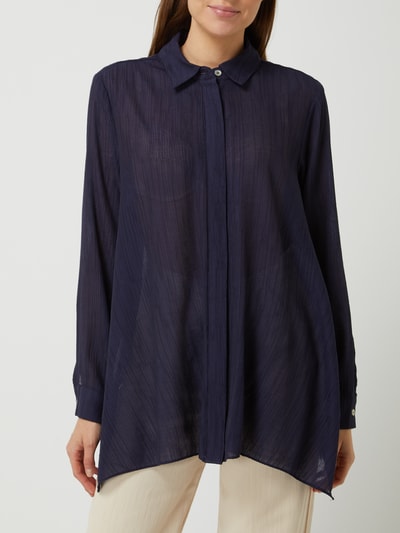 Christian Berg Woman Oversized blouse van crêpe Donkerblauw - 4