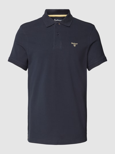 Barbour Koszulka polo o kroju slim fit z wyhaftowanym logo Błękitny 2