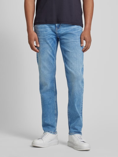 s.Oliver BLACK LABEL Slim fit jeans in 5-pocketmodel, model 'Nelio' Blauw - 4