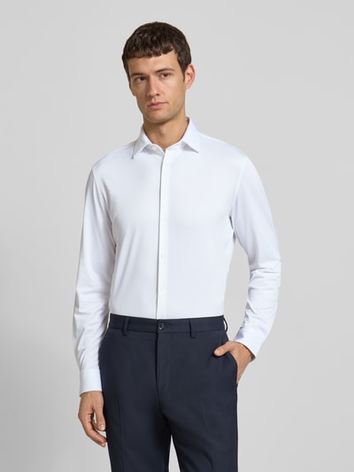 Jake*s Slim fit zakelijk overhemd met kentkraag Wit - 4