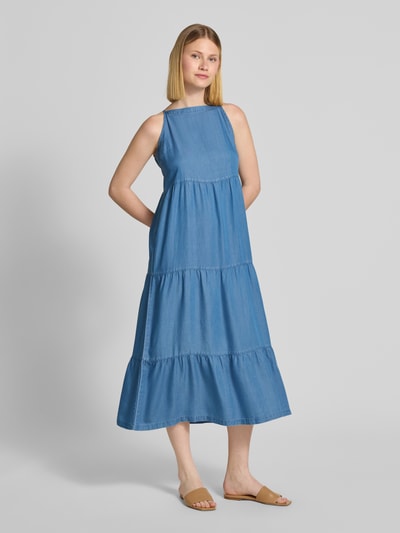 Vero Moda Sukienka casualowa rozkloszowana z lyocellu model ‘FLEUR’ Niebieski 1