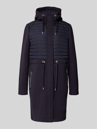 Christian Berg Woman Selection Mantel mit Steppnähten Dunkelblau 2
