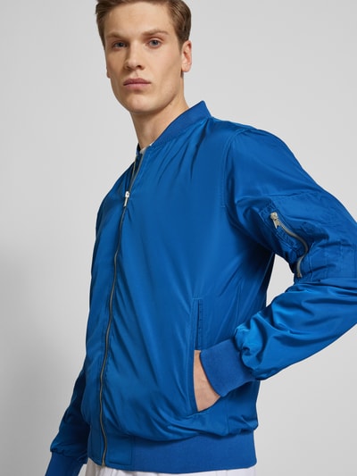 Blend Blouson met paspelzakken Marineblauw - 3