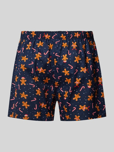 Christian Berg Men Boxershort met labelpatch Middenbruin - 3