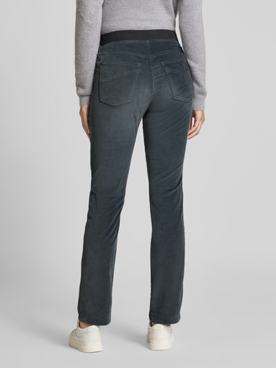 Raphaela By Brax Flared Fit Cordhose mit Viskose-Anteil Modell 'PAMINA' Anthrazit 5