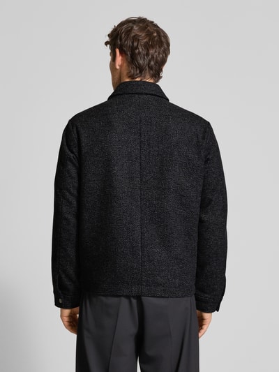 Jack & Jones Premium Overhemdjack met borstzakken, model 'RUSSEL' Antraciet gemêleerd - 5