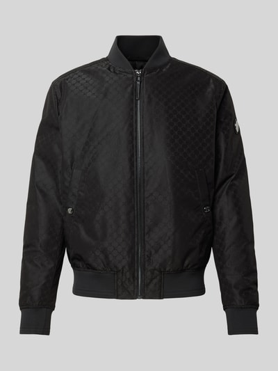 JOOP! Collection Regular Fit Sweatjacke mit Allover-Motiv-Print Black 2