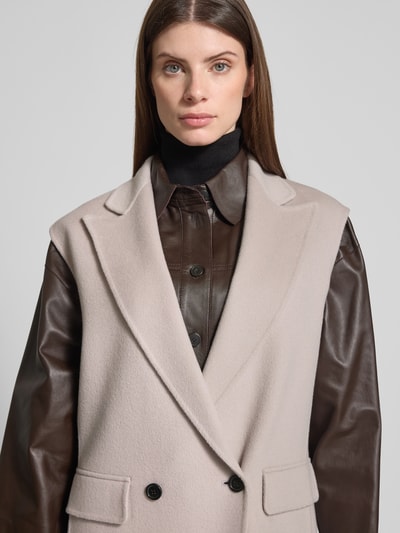 Windsor Kamizelka wełniana z kołnierzem z połami Kamienny 3