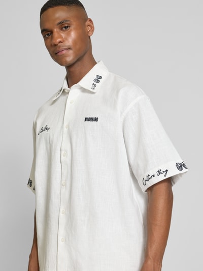 WOODBIRD Freizeithemd aus Leinen-Baumwoll-Mix Modell 'Wang' Offwhite 3