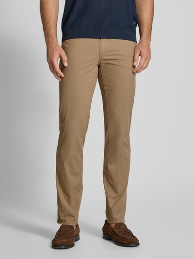 Brax Broek met achterzakken, model 'Cadiz' Camel - 4