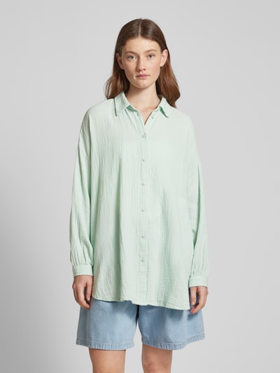 Only Oversized Bluse mit Umlegekragen Modell 'THYRA' Mint 4