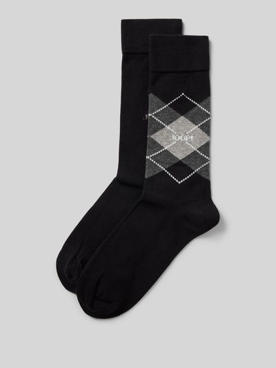 JOOP! Collection Socken mit geripptem Abschluss Black 1