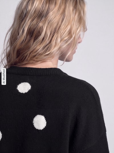 ONLY Regular Fit Pullover mit Rundhalsausschnitt Modell 'RICA' Black 3
