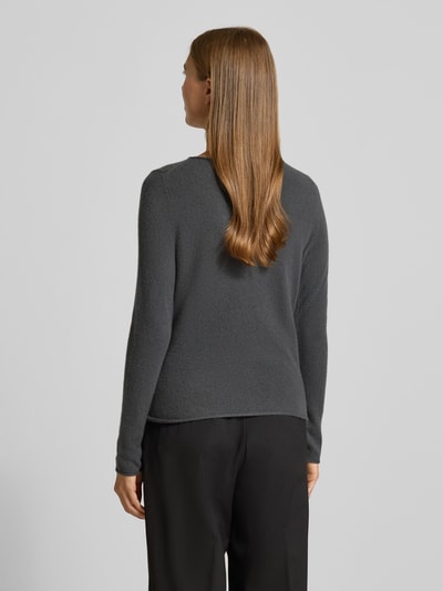 Christian Berg Woman Gebreide pullover van puur kasjmier Donkergrijs - 5