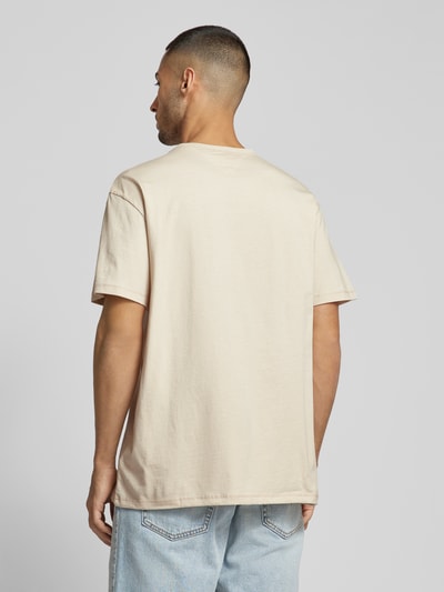 Tommy Jeans T-shirt met labelstitching Beige - 5