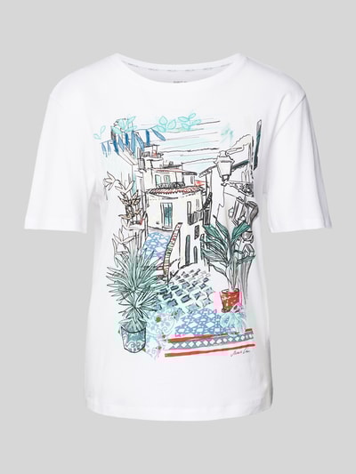 Marc Cain T-shirt met motiefprint Wit - 2